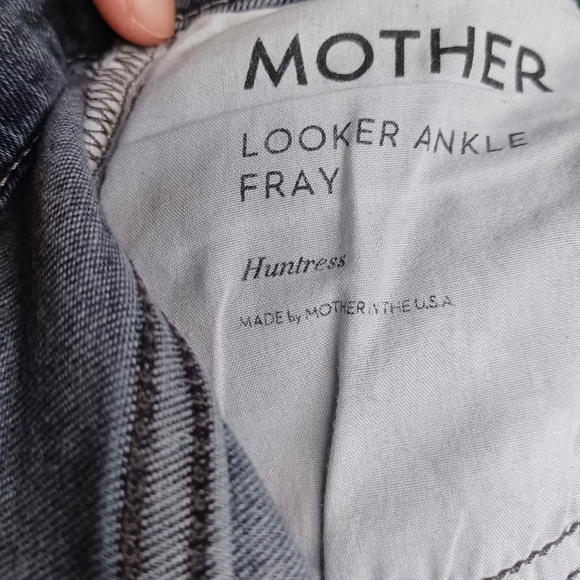 MOTHER - Looker Ankle Fray Jeans- Huntress, Gray Wash, Sold on Revolve - Picture 7 of 16